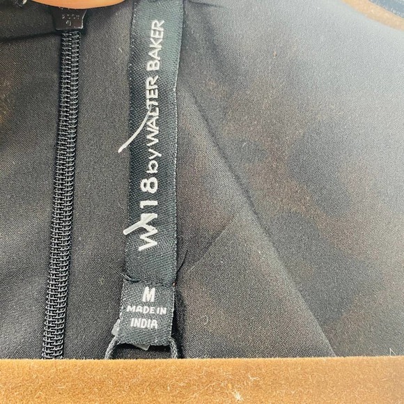 W118 by Walter Baker Orange Leopard Print Long Sleeve V-Neck Maxi Dress Sz M NWT - Picture 7 of 15